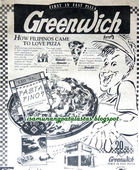 cresida tueres|305. An Early GREENWICH PIZZA “First In Fast .